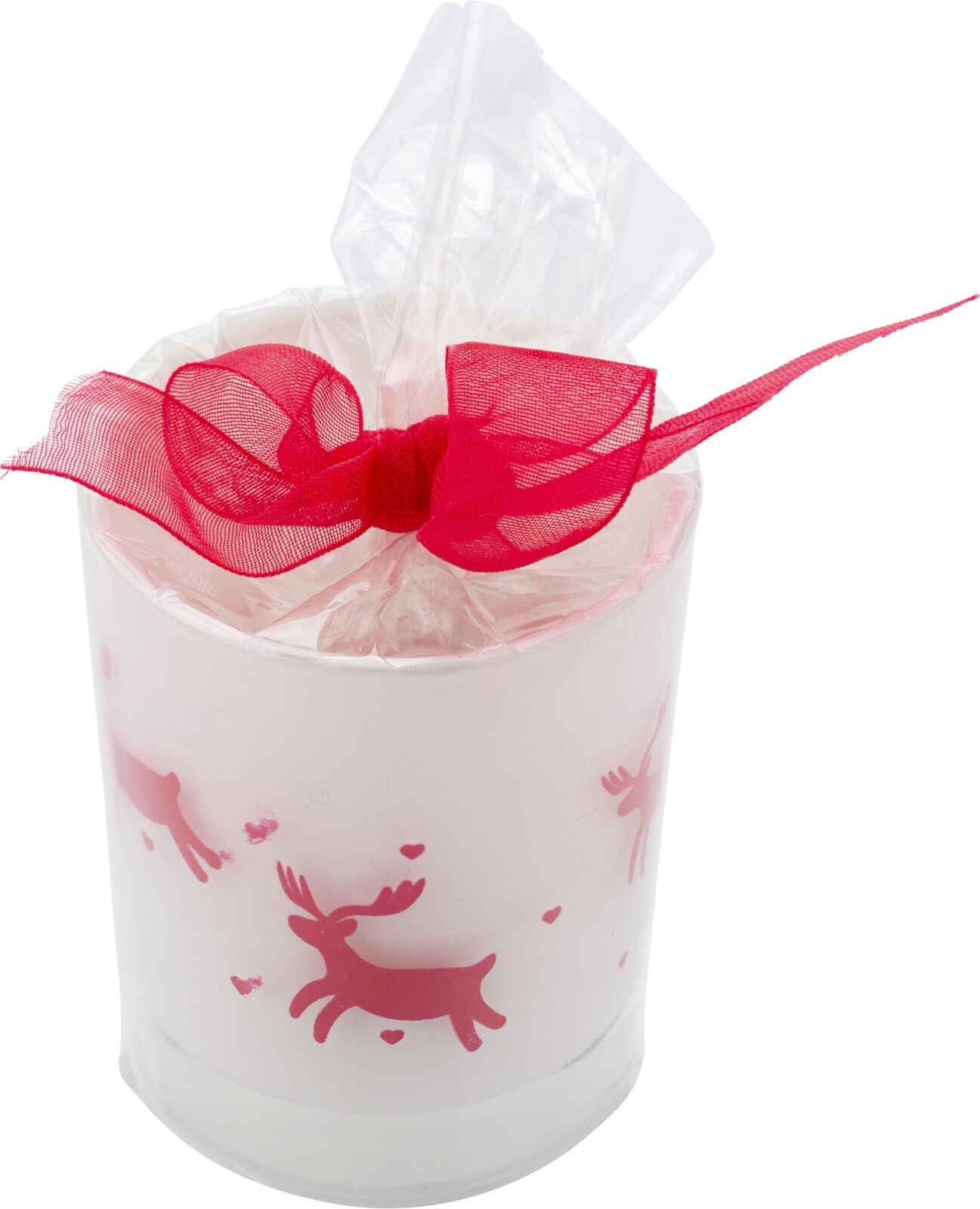 Bicchiere in cristallo con candela Kirsten