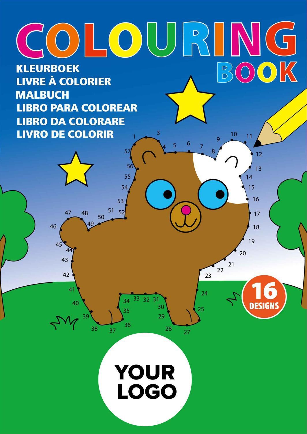 Libro da colorare per bambini Constanze