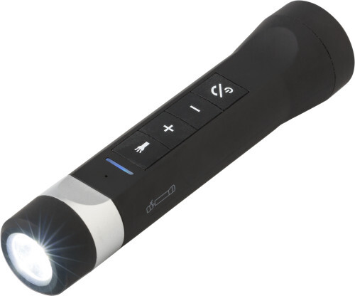 Torcia con luci LED in ABS, speaker integrato Lewis