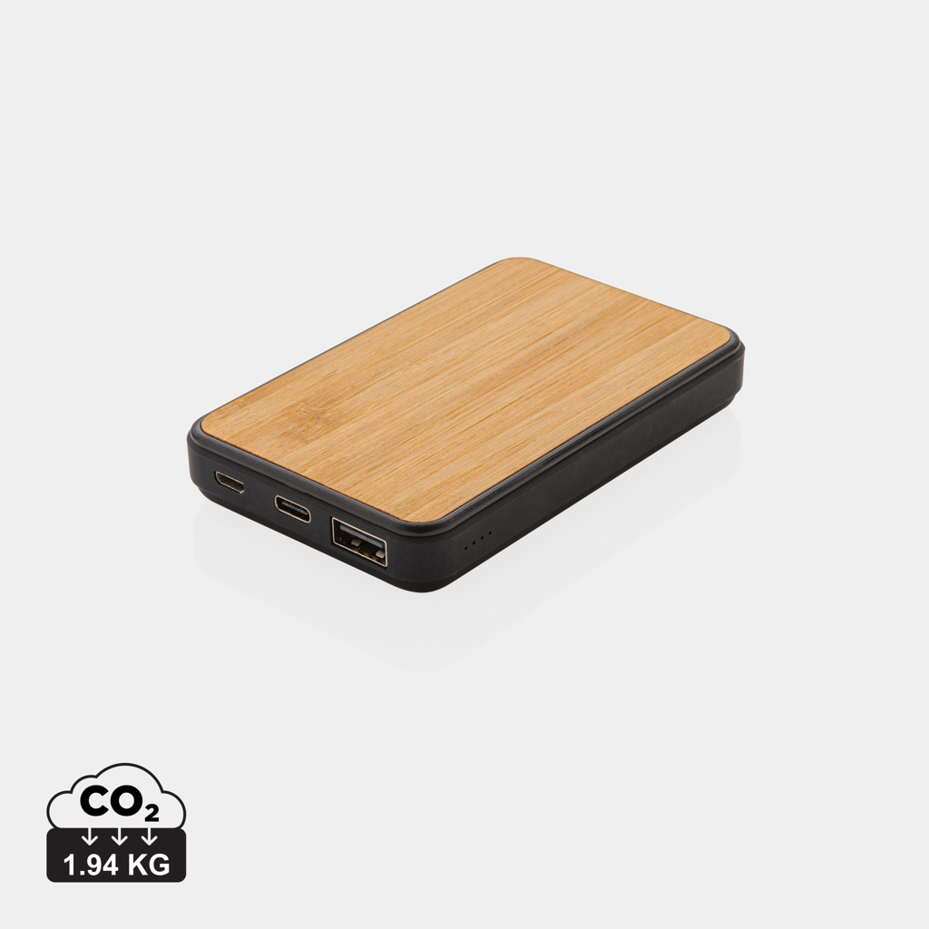 Powerbank da 5.000 mAh in plastica riciclata RCS - P322.37