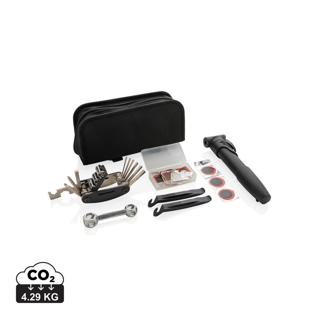 Kit riparazione per bicicletta 17 pezzi - P416.35