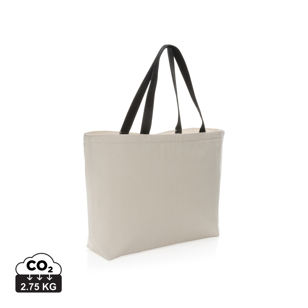 Borsa termica large canvas riciclato 285 gm2 non tinto Impac - P422.48