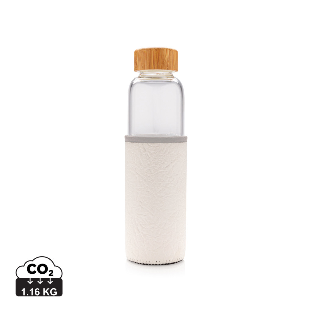 XD Design | Bottiglia in vetro borosilicato con fascia in PU 550ml - P436.29