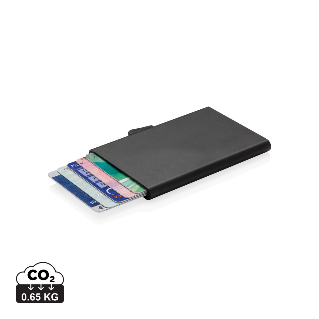 Porta carte di credito RFID in alluminio C-Secure - P820.49