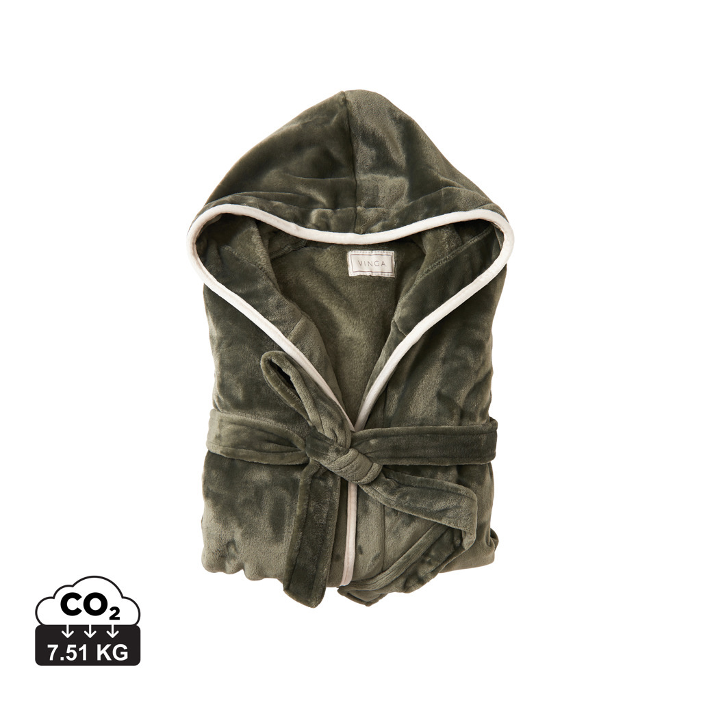 Lussuosa vestaglia VINGA Louis in RPET GRS, taglia S-M - V4950G