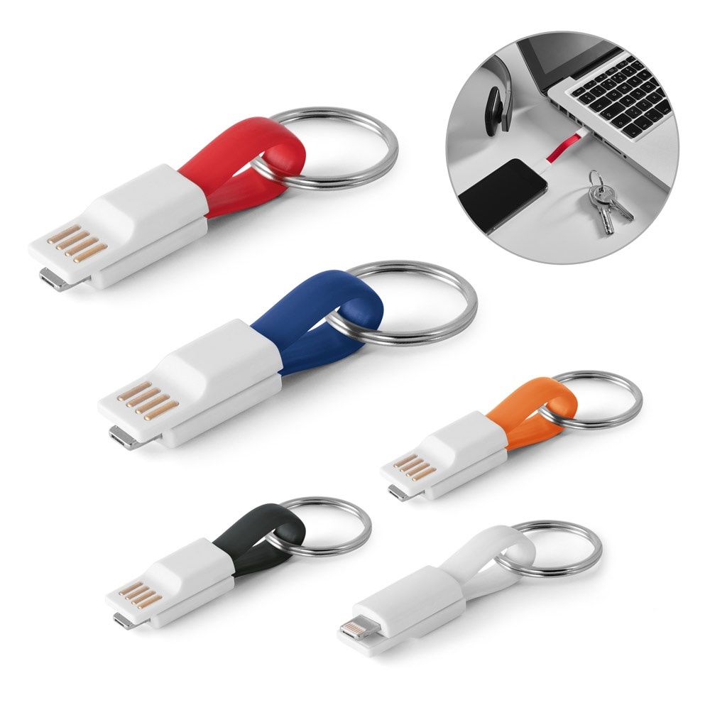 RIEMANN. Cavetto USB con connettore 2 in 1 in ABS e PVC - 97152