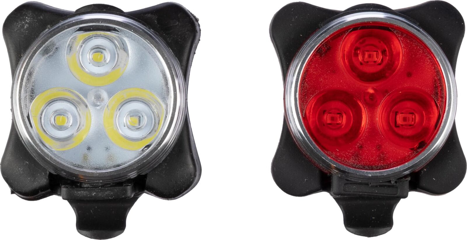 Set luci di sicurezza per bicicletta ricaricabili in ABS e silicone Elisabeth