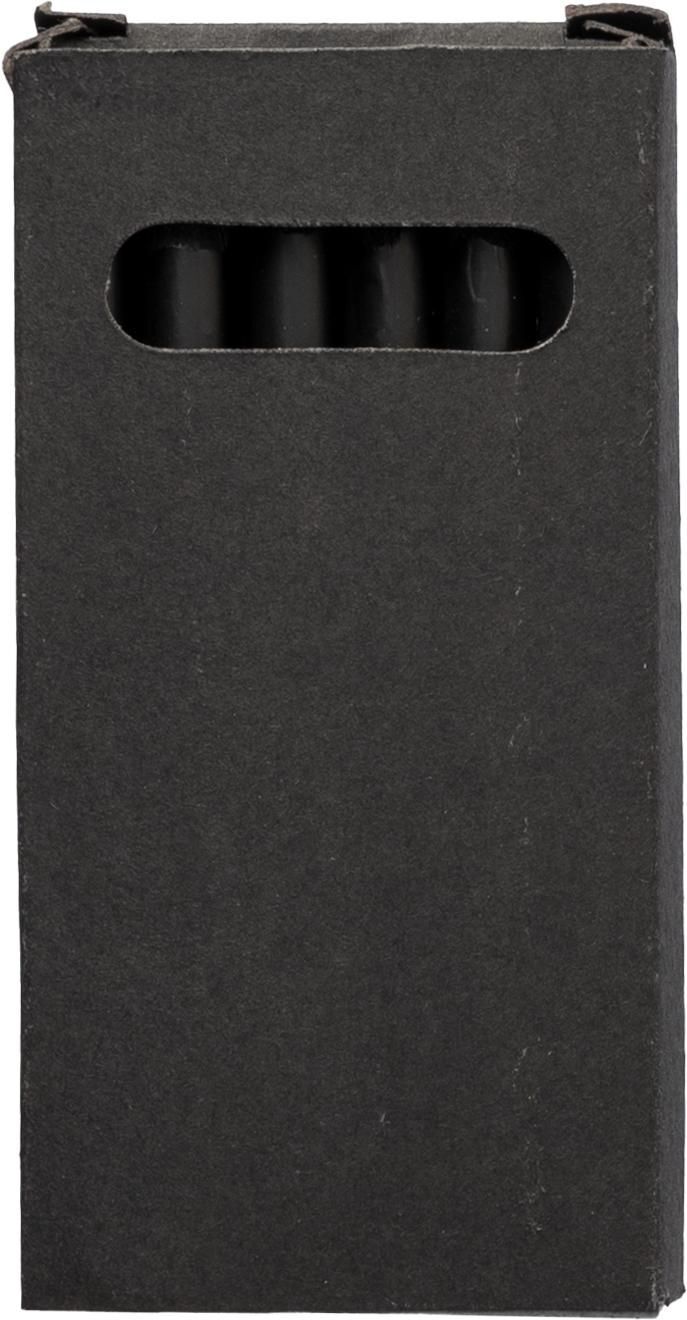 Set 6 matite colorate in legno con rifiniture in nero Holger