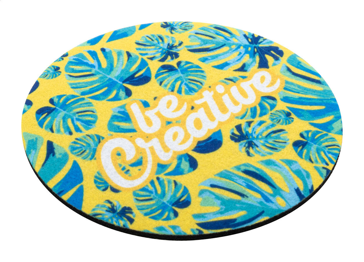 CreaFelt Drink Plus. Sottobicchiere in feltro RPET, rotondo - AP716900