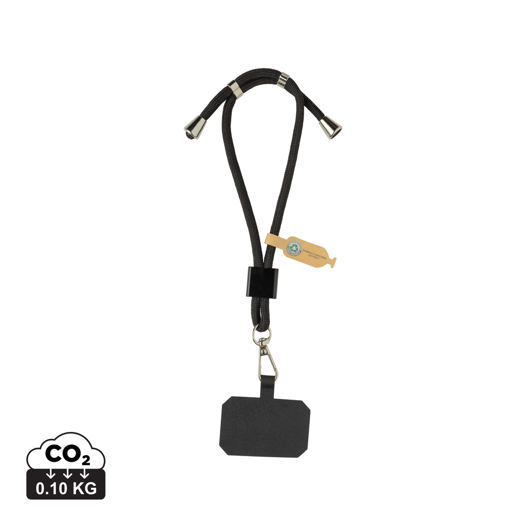 Bracciale regolabile porta telefono CarryLoop in rPET RCS - P302.84