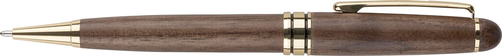 Penna a sfera twist in legno di noce Noa